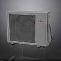 Fujitsu White Air Conditioner Outdoor Unit With Heat Dissipation Grille And Bracket