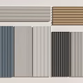 Various Colored Striped Wall Panels In Modern Design Styles For Interior Decor