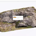 Natural Stone And Wood Materials With Rough Texture And Mossy Surface