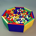 Colorful Ball Pit Playground Equipment with Multicolored Balls for Kids Fun Play