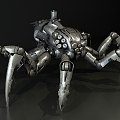 Modern game character spider 3d model