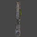 abandoned rusty steam locomotive 3d model