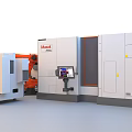 Industrial Equipment With Multiple Robotic Arms And Automated Machinery Systems