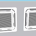 Modern Air Conditioner Fan With Square Grille And Efficient Ventilation Design 3d model