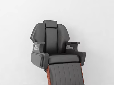 Modern Ergonomic Massage Chair With Leather Upholstery Adjustable Backrest And Comfortable Armrests 3d model