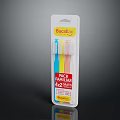 Bucalluc 3 Pack Toothbrushes 2 Plus 1 Free Offer With Different Colors In White Packaging