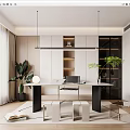 Modern study 3d model