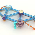 Modern Sky Castle 3d model