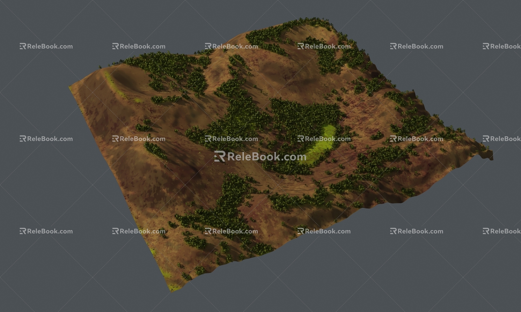 Geographical Vein Topography Mountain Ridge Ridge Valley 3d model