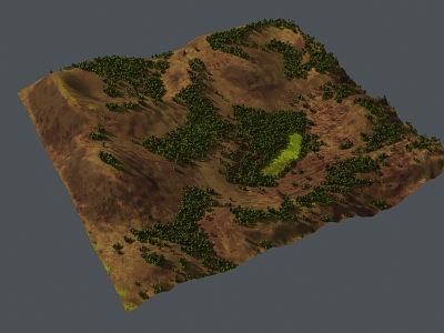 Geographical Vein Topography Mountain Ridge Valley model