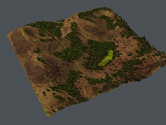 Geographical Vein Topography Mountain Ridge Valley 3d model