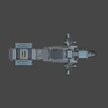 Futuristic Metallic Gray Motorcycle With Yellow Front Light And Side Storage Box