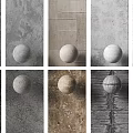 Diverse Textured Wall Designs With Decorative Spheres In Interior Spaces
