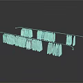 Practical Clothes Drying Rack With Multiple Hanging Garments For Home Use