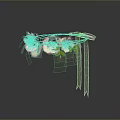 Pink Roses With Green Leaves Placed On Transparent Acrylic Stand