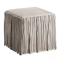 Brown Accent Chair With Fringe Design Upholstered In Soft Fabric And Long Tassels