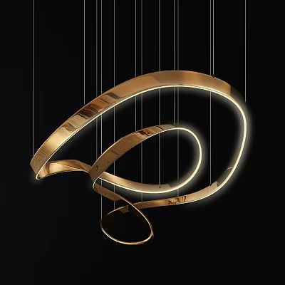 Illuminated Golden Spiral Inflatable Model With LED Lights For Event Decoration 3d model