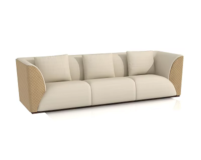 Casual three-seat sofa 3d model Casual three-seat sofa 3d model