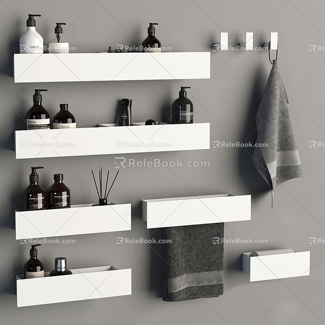 Modern bathroom small pieces of bath products combination model