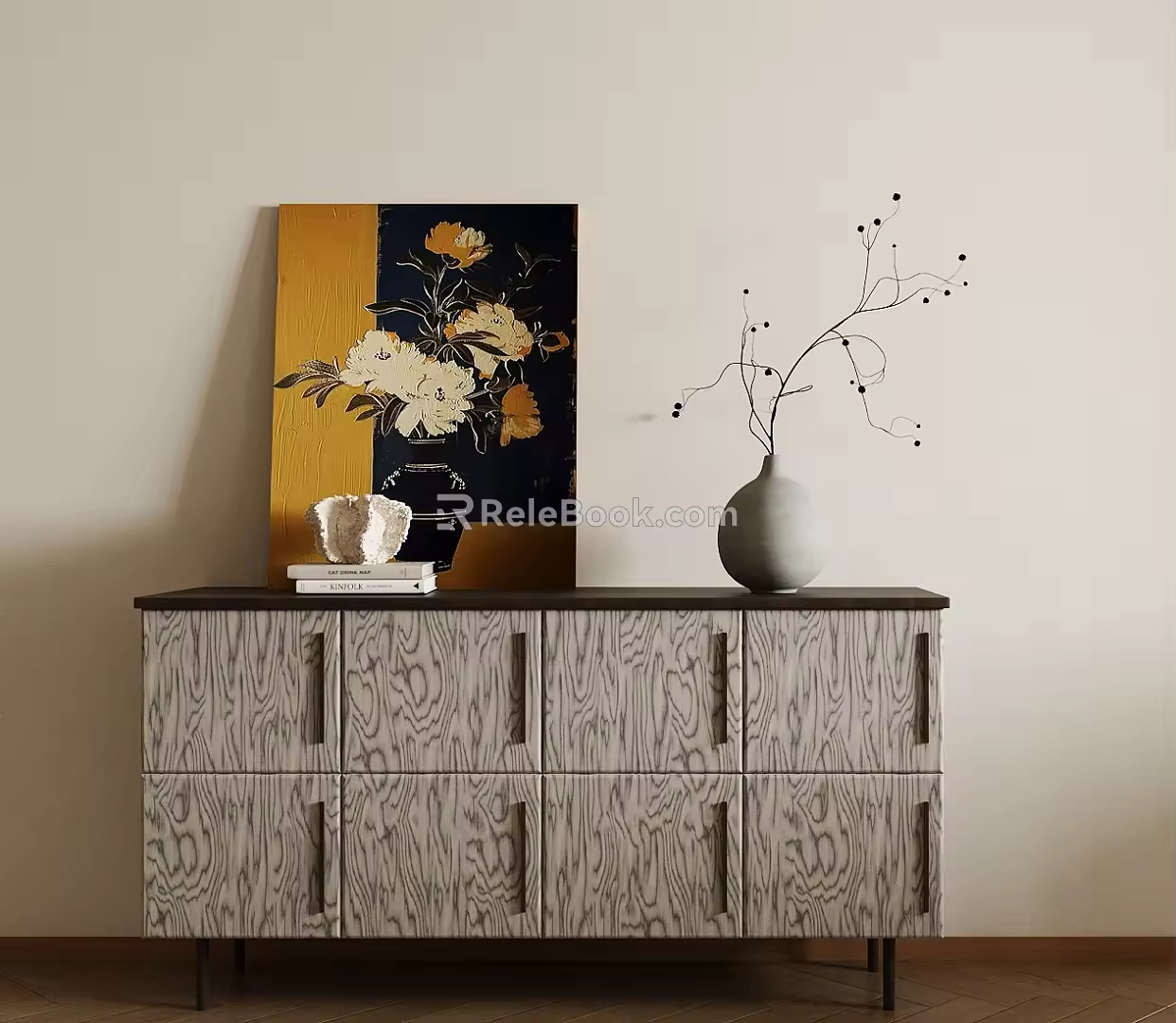 Middle Ancient Retro Bucket Cabinet Middle Ancient Style Entrance Cabinet Retro Style Decorative Cabinet Decorative Cabinet Ornaments Silent Style Bucket Cabinet Side Cabinet Middle Ancient Style Storage Cabinet 3d model