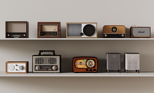 Retro small speaker radio 3d model