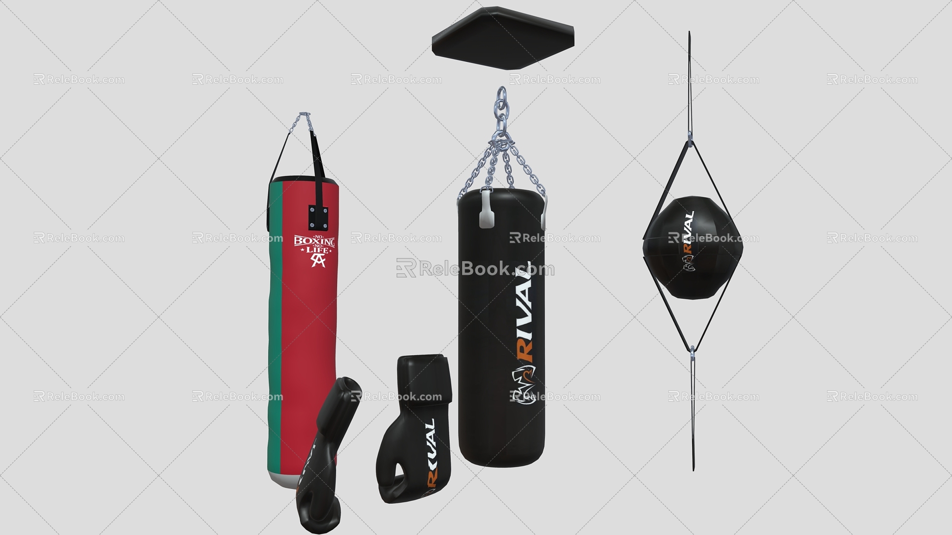 Boxing equipment sandbags sandbags fitness equipment sandbags boxing sports 3d model