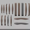 Various Brown And Black Door Handles With Modern And Classic Designs For Cabinets And Drawers