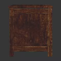Classic Wooden Chest With Intricate Carved Gothic Arches Textured Lid And Sturdy Legs