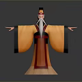 Wise Old Man Old Man Ancient Old Man Ancient Wise Warlock Taoist priest wizard mage 3d model