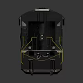 Vintage Black Diesel Train Locomotive 3D Model With Metal Railings And Steps