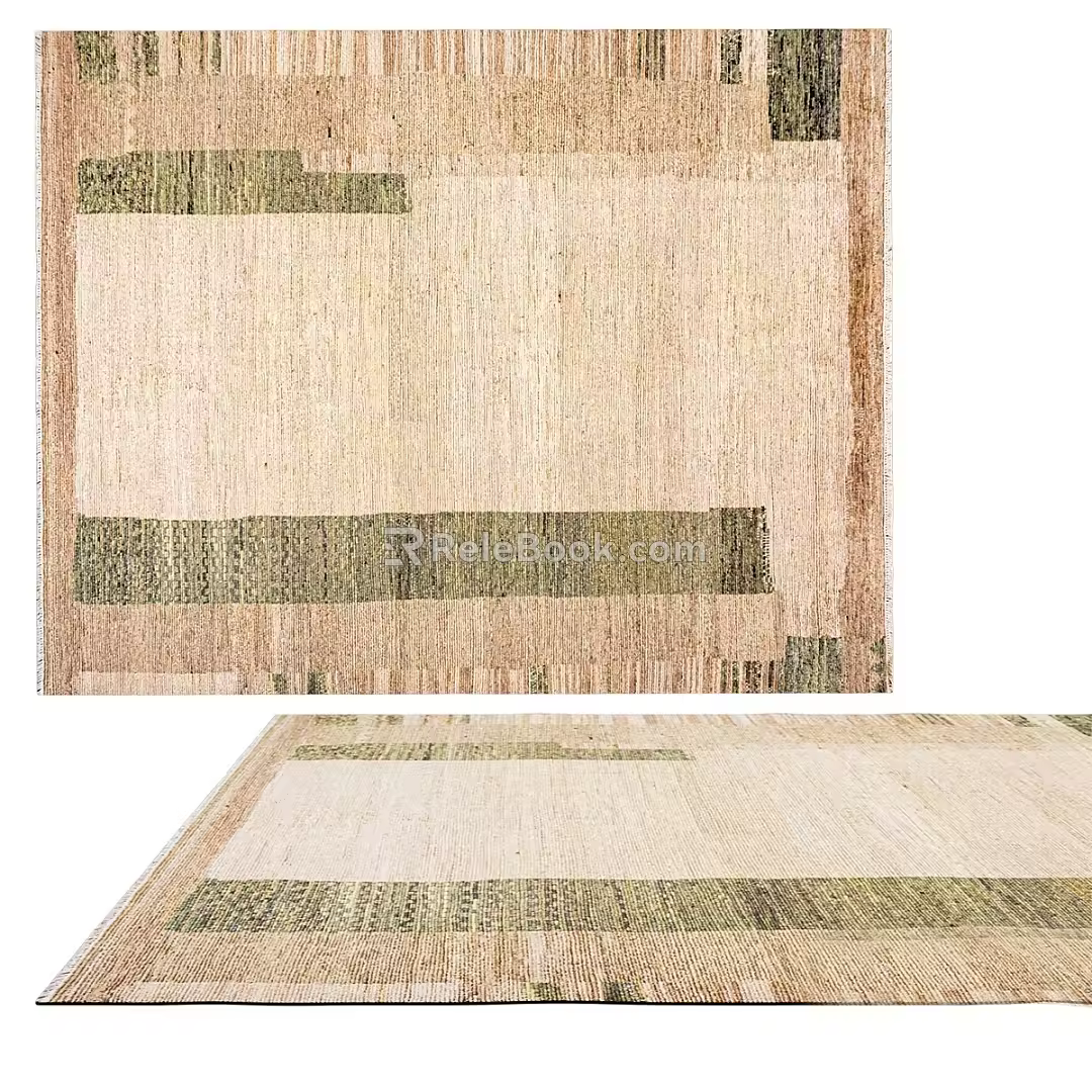 Modern minimalist carpet 3d model