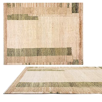 Modern minimalist carpet 3d model