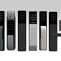 Smart Door Locks With Digital Keypads Various Styles And Color Options 3d model