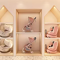 Cute Specialty Store Interior With Yellow Duck Toys Shelves Display Counters And Pink White Decor