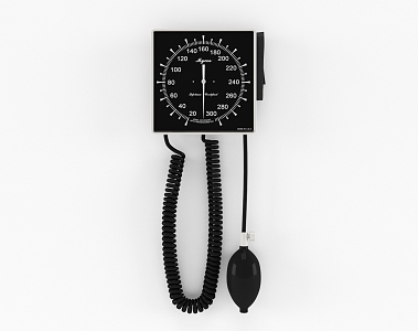 Modern sphygmomanometer mechanical blood pressure meter 3d model