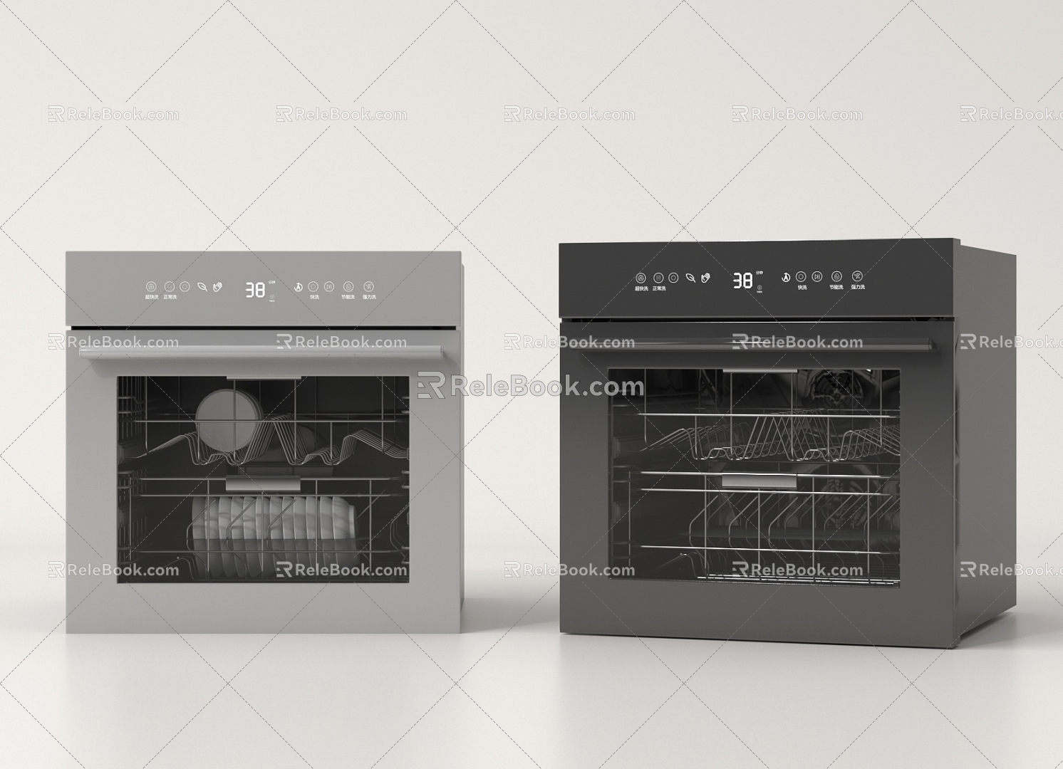 Disinfection Cabinet Restaurant Bowl Chopsticks Cabinet 3d model