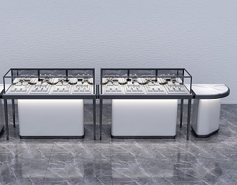 Modern Display Cabinet Jewelry Counter 3d model