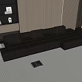 Modern Multiplayer Corner Sofa 3d model