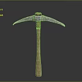 Heavy Duty Pickaxe Tool With Metal Head And Wooden Handle For Mining