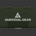 Green Survival Gear Box With Logo For Outdoor Emergency Supplies