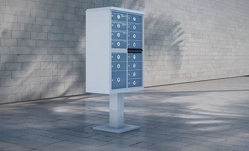 Modern mailbox 3d model