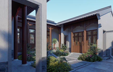 Chinese Courtyard 3d model