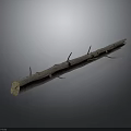 Natural Wooden Log With Rough Surface And Small Branches For Decorative Home Use