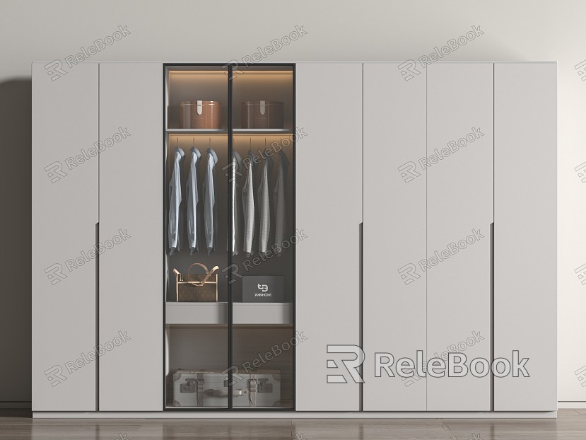 Light Luxury Wardrobe Decorative Cabinet to Top Adult model