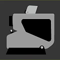Silver Black Projection Monitoring Device With Lens And Stable Base For Security Surveillance
