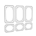 Plaster Line Carved Line Modeling 3d model