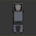 Gray Off Road Pickup Truck With Four Door Design And Roof Spotlights