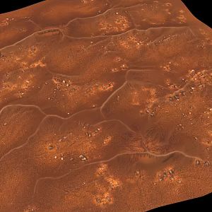 Sand mountain ground 3D model 3d model