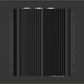 Black Industrial Electronic Device With Ribbed Surface Ports And Indicator Lights