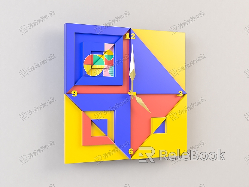 Cartoon children's wall clock model